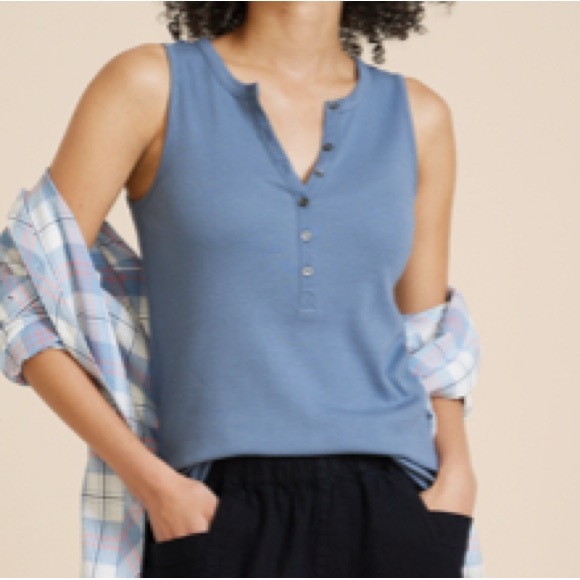 Maurices Henley Tank Top Size Medium - Picture 1 of 5